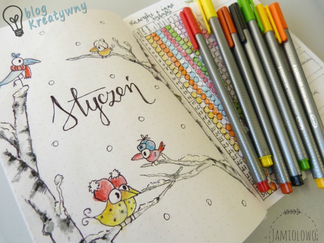 bullet journal -plany na styczeń